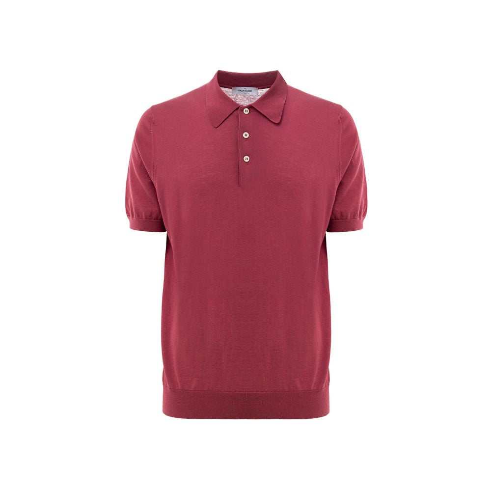 Rotes Baumwoll-Polohemd