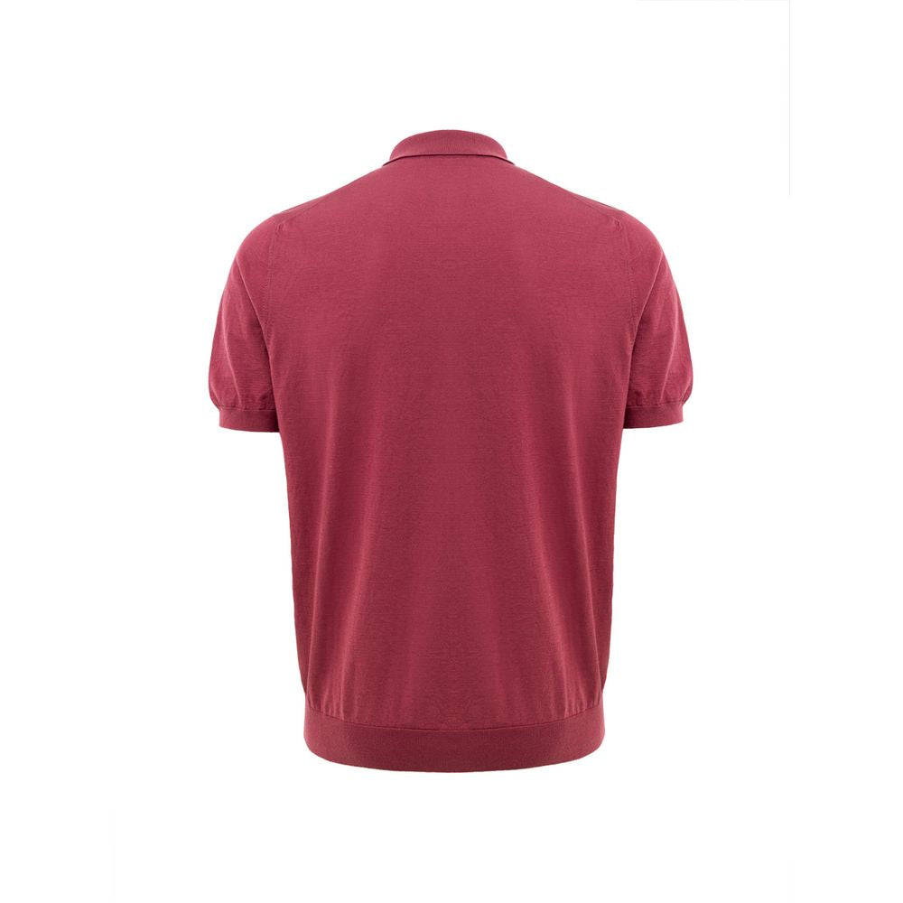 Rotes Baumwoll-Polohemd