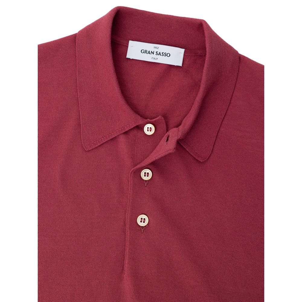 Rotes Baumwoll-Polohemd