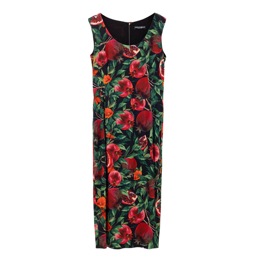 Zweifarbiges Viskose-Maxikleid