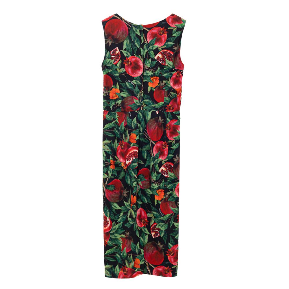 Zweifarbiges Viskose-Maxikleid