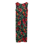 Zweifarbiges Viskose-Maxikleid