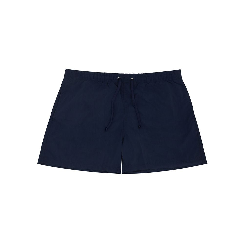 Badeshorts aus blauem Polyester