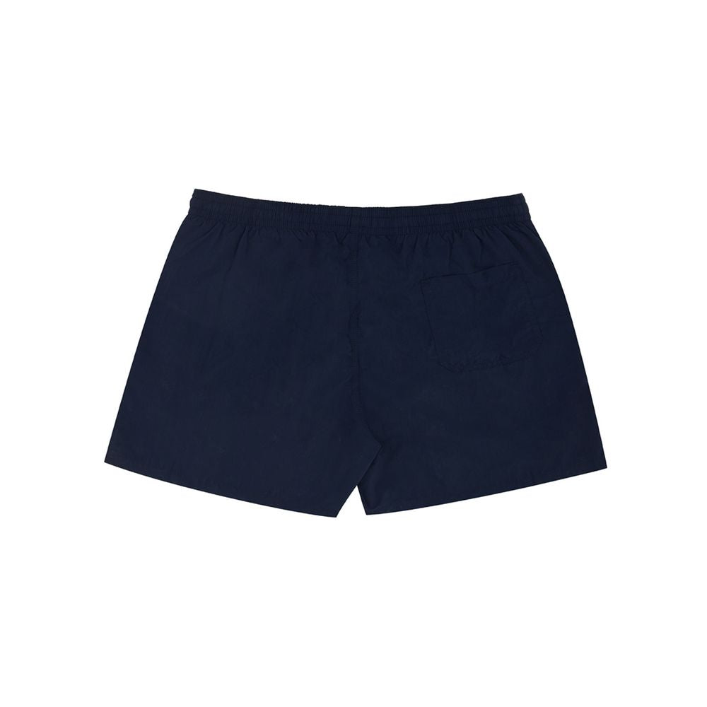 Badeshorts aus blauem Polyester