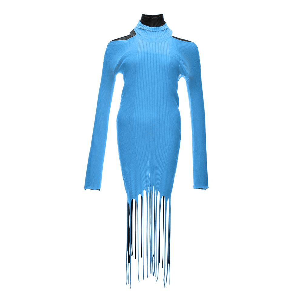 Blaues Freizeitkleid aus Baumwolle