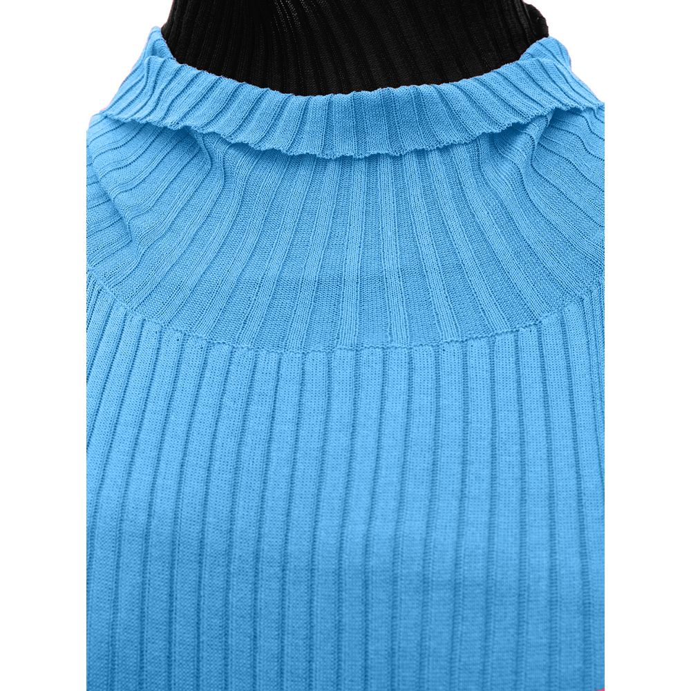 Blaues Freizeitkleid aus Baumwolle