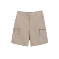 Beige Baumwoll-Cargoshorts