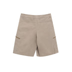 Beige Baumwoll-Cargoshorts