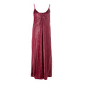 Bordeauxrotes Cocktailkleid aus Polyester