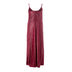 Bordeauxrotes Cocktailkleid aus Polyester