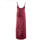 Bordeauxrotes Cocktailkleid aus Polyester