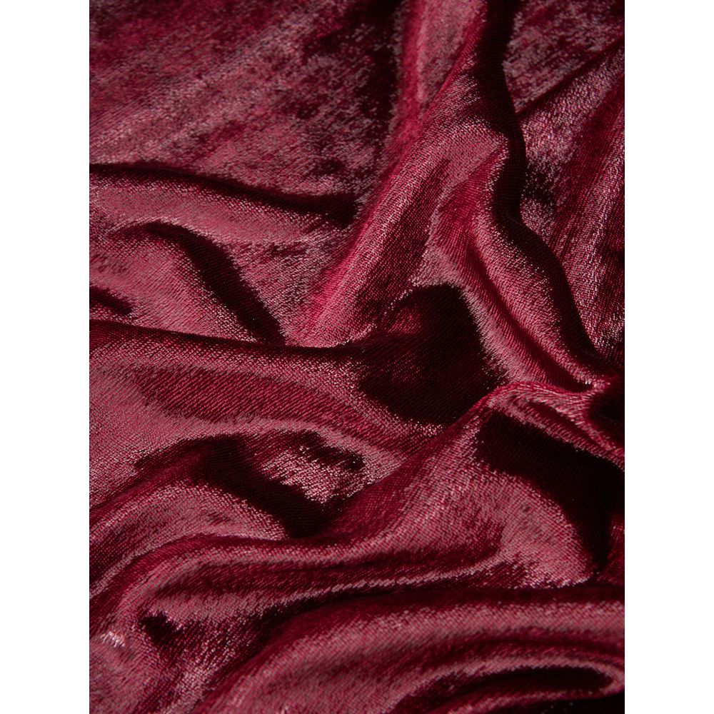 Bordeauxrotes Cocktailkleid aus Polyester