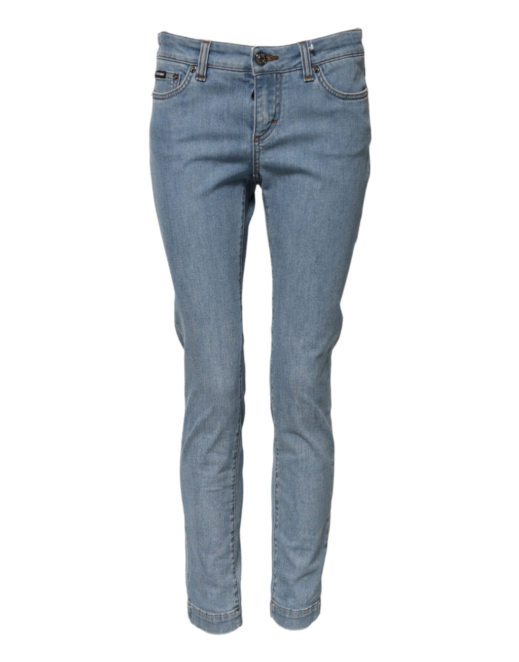 Blue Cotton PRETTY Mid-Waist Skinny Denim Jeans