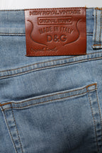 Blue Cotton PRETTY Mid-Waist Skinny Denim Jeans