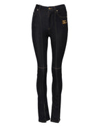 Blue Cotton High Waist Skinny Denim Jeans