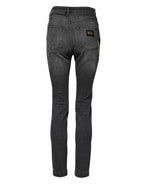 Dark Grey AUDREY Cotton Skinny Denim Jeans