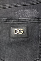 Dark Grey AUDREY Cotton Skinny Denim Jeans