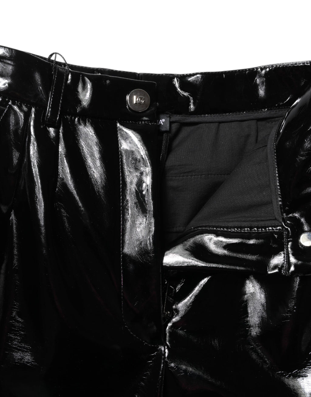Black High-Waist Cargo Bootcut Pants