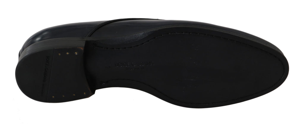 Blaue Leder Derby Anzugschuhe für Herren