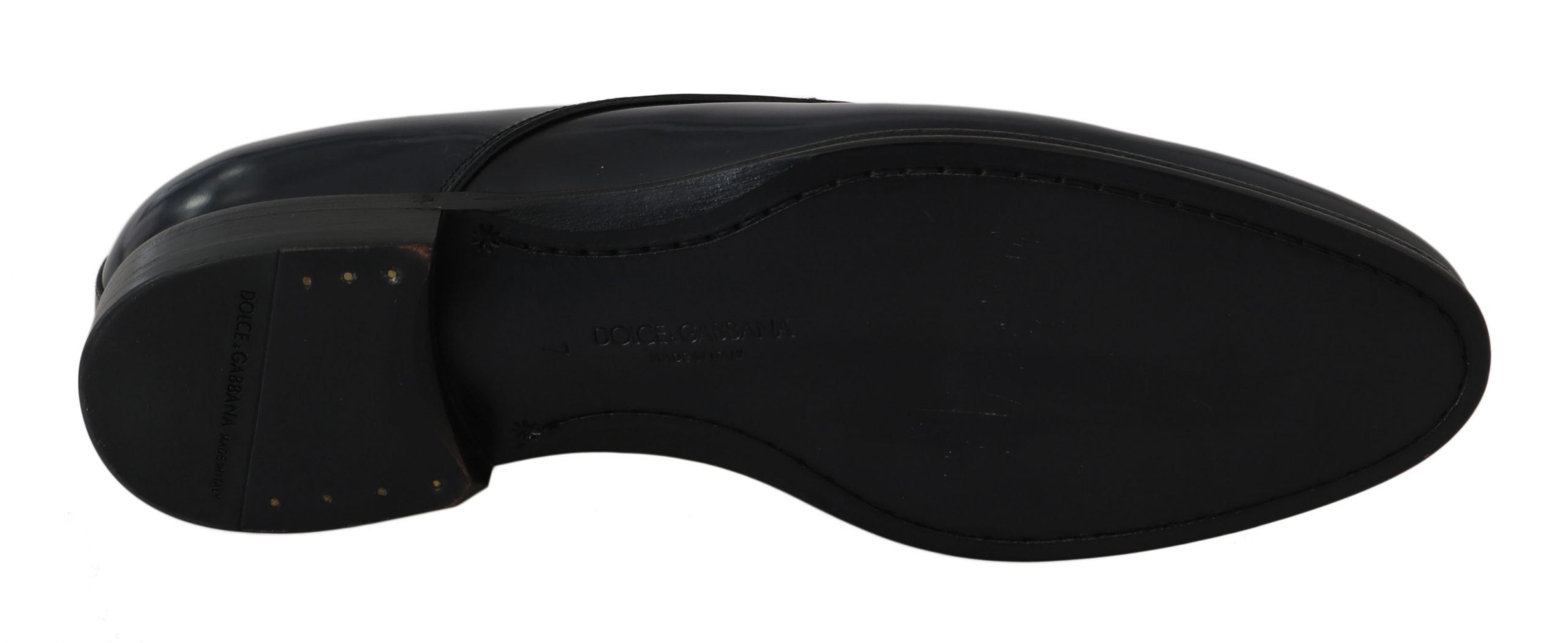 Blaue Leder Derby Anzugschuhe für Herren