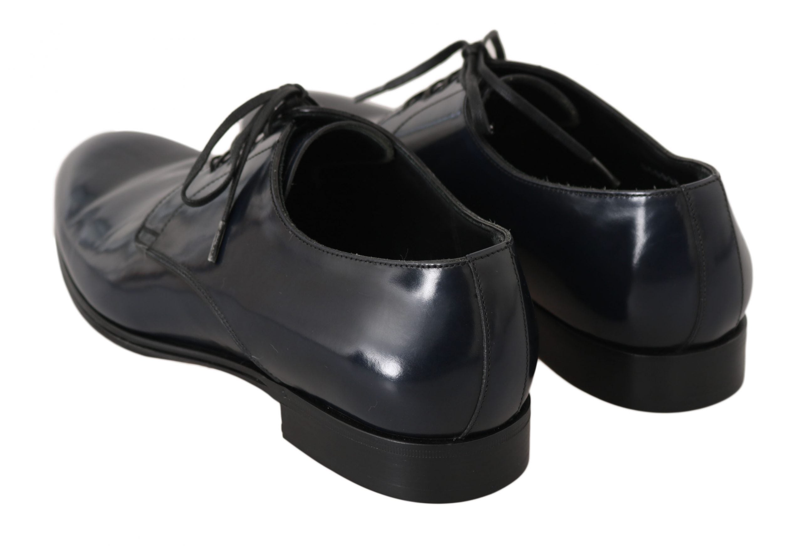 Blaue Leder Derby Anzugschuhe für Herren
