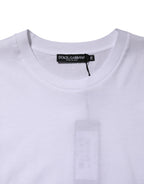 White Cotton Sleeveless Women Tank T-shirt
