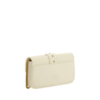 White Calf Leather Bos Taurus Shoulder Bag
