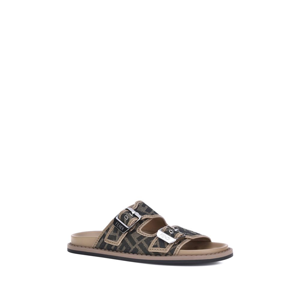 Braune Kalbsleder-Sandalen