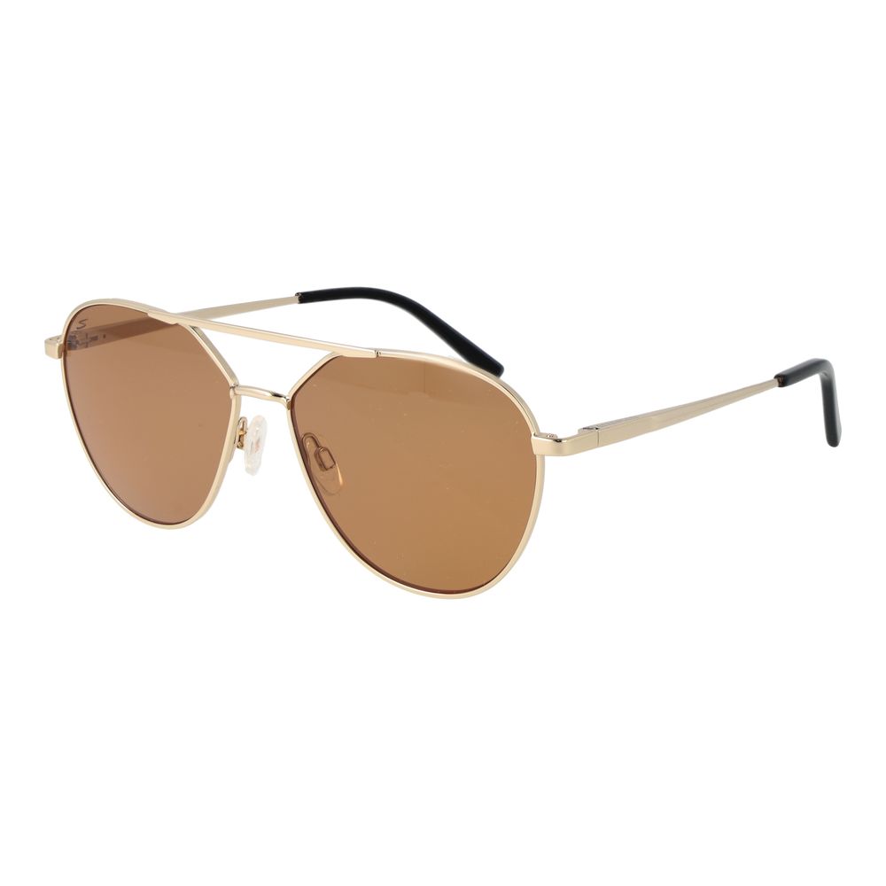 Goldene Plastik-Sonnenbrille