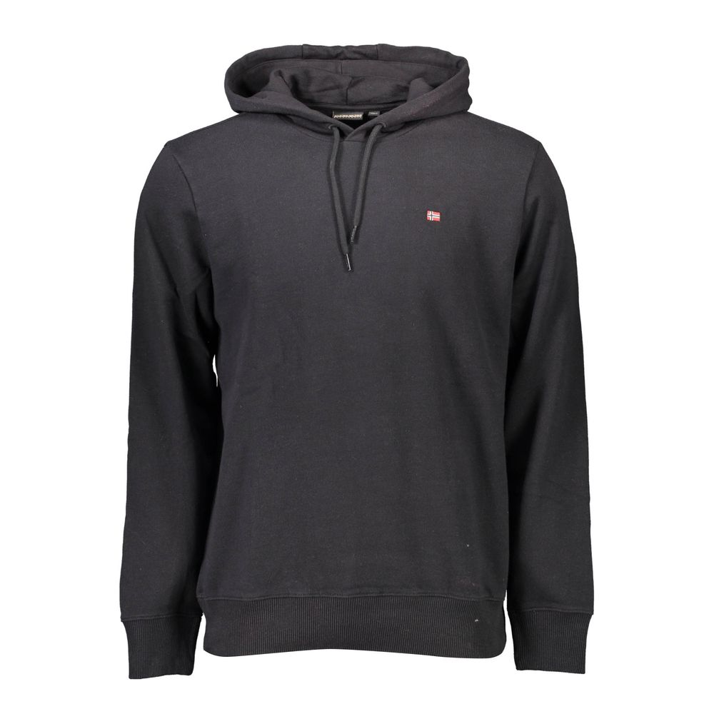 Schwarzes Herren-Sweatshirt aus Baumwolle