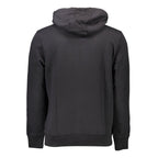 Schwarzes Herren-Sweatshirt aus Baumwolle
