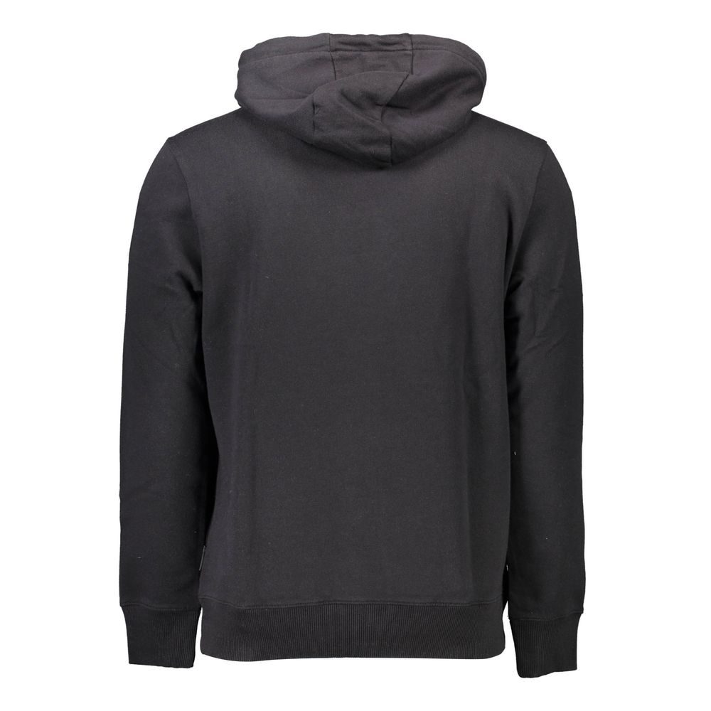 Schwarzes Herren-Sweatshirt aus Baumwolle