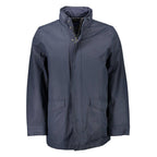 Blu Polyester Men's Jacket