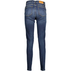 Blaue Jeans für Damen aus Baumwolle