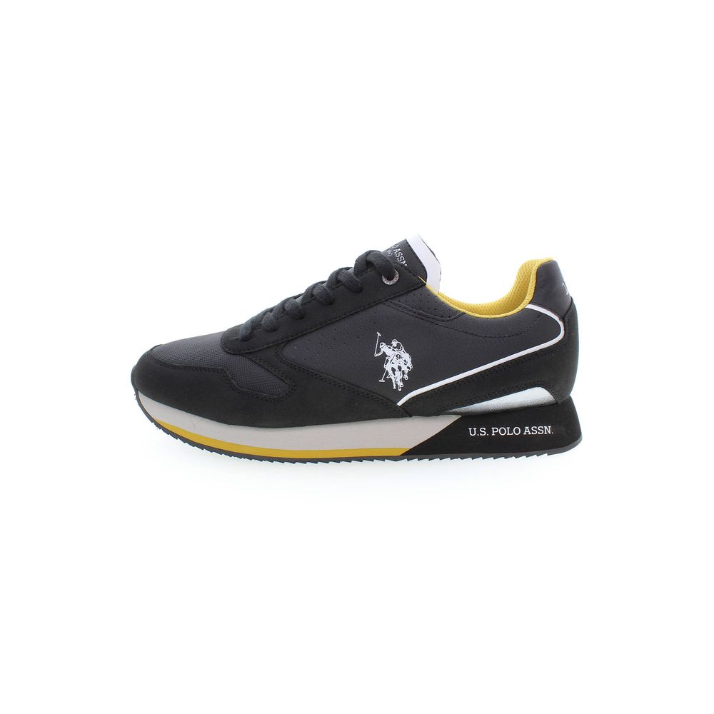 Schwarzer Herren-Sneaker aus Polyester