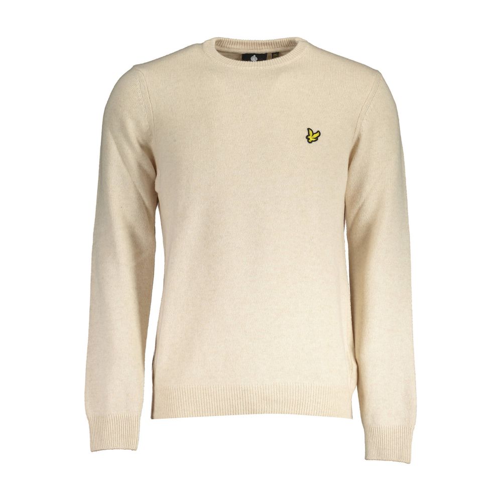 Maglione da uomo in lana beige