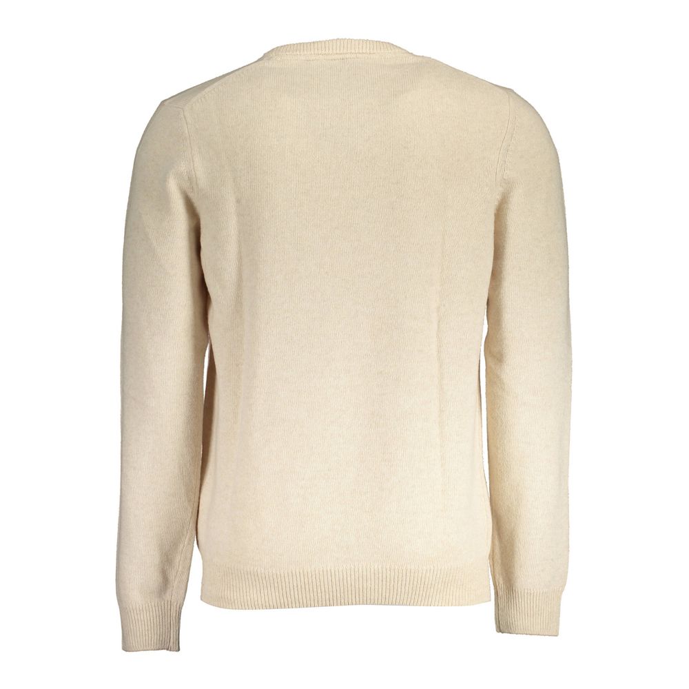 Maglione da uomo in lana beige