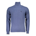 Herren Rollkragenpullover aus Polyamid, blau