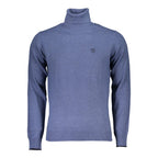 Herren Rollkragenpullover aus Polyamid, blau
