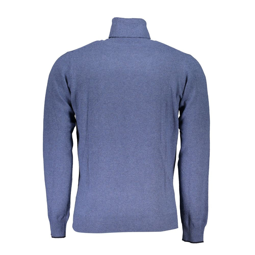 Herren Rollkragenpullover aus Polyamid, blau
