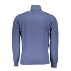 Herren Rollkragenpullover aus Polyamid, blau