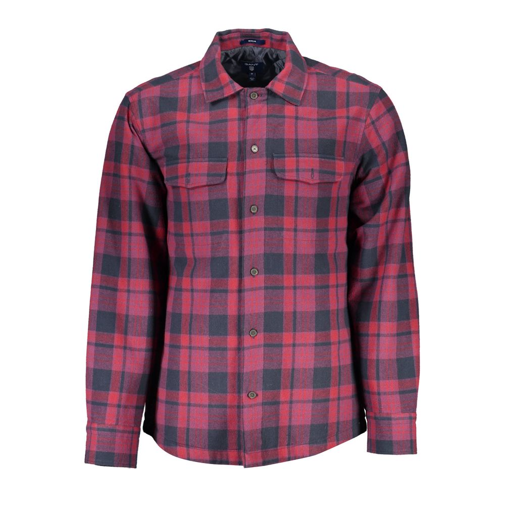 "Viola Cotton Men Shirt with Long Sleeves and Italian Collar"