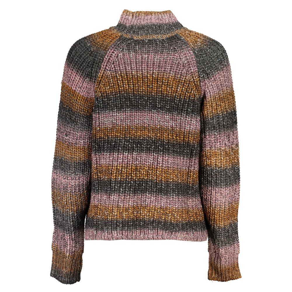 Grauer Acryl-Damenpullover