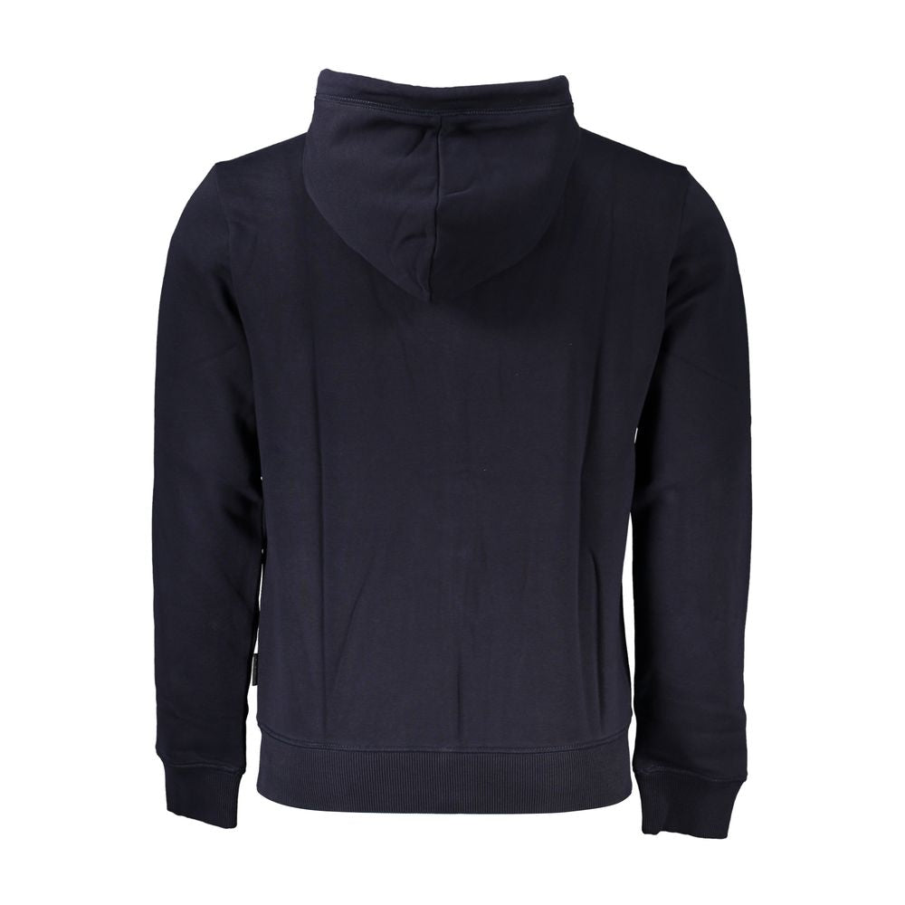 Felpa da uomo in cotone blu
