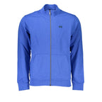 Blue Cotton Men Sweatshirt