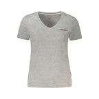 Grey Cotton Women's T-Shirt
