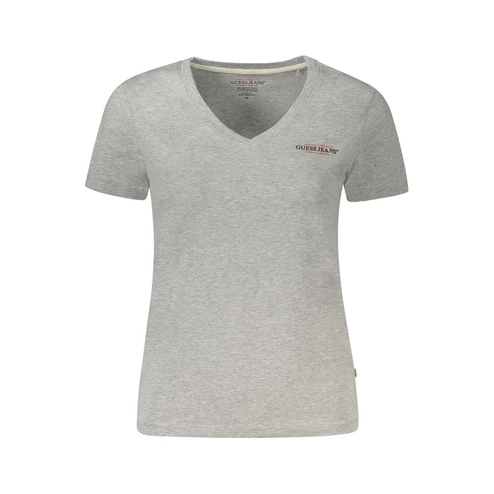 Grey Cotton Women's T-Shirt