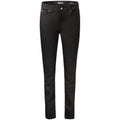 Schwarze Baumwoll-Damen-Skinny-Jeans
