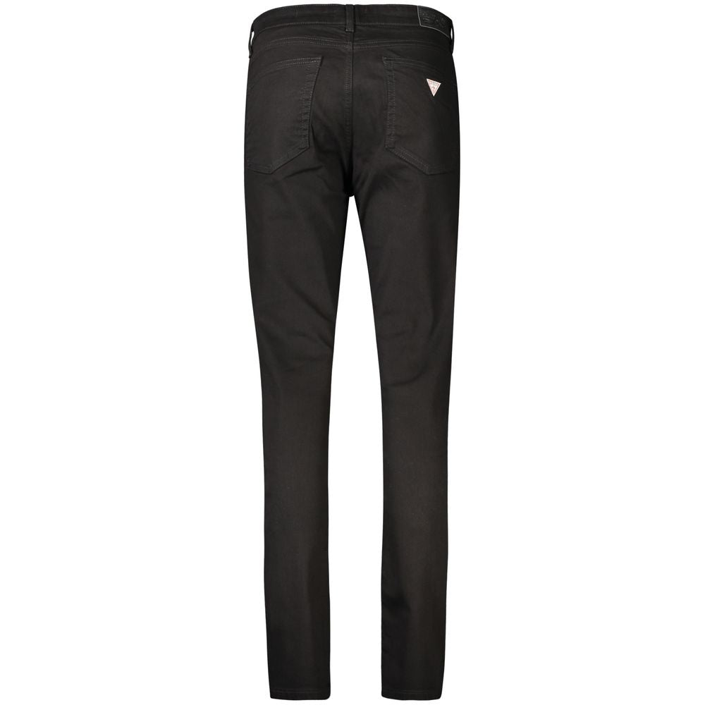 Schwarze Baumwoll-Damen-Skinny-Jeans