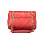 Rosso Polyurethane Women's Bag with Chain and Internal Pockets